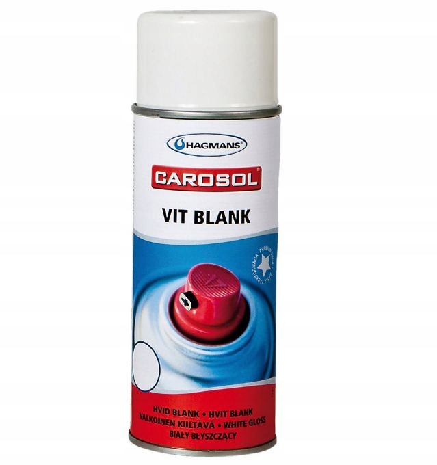 Lakier akrylowy biały połysk d400 ml hagmans