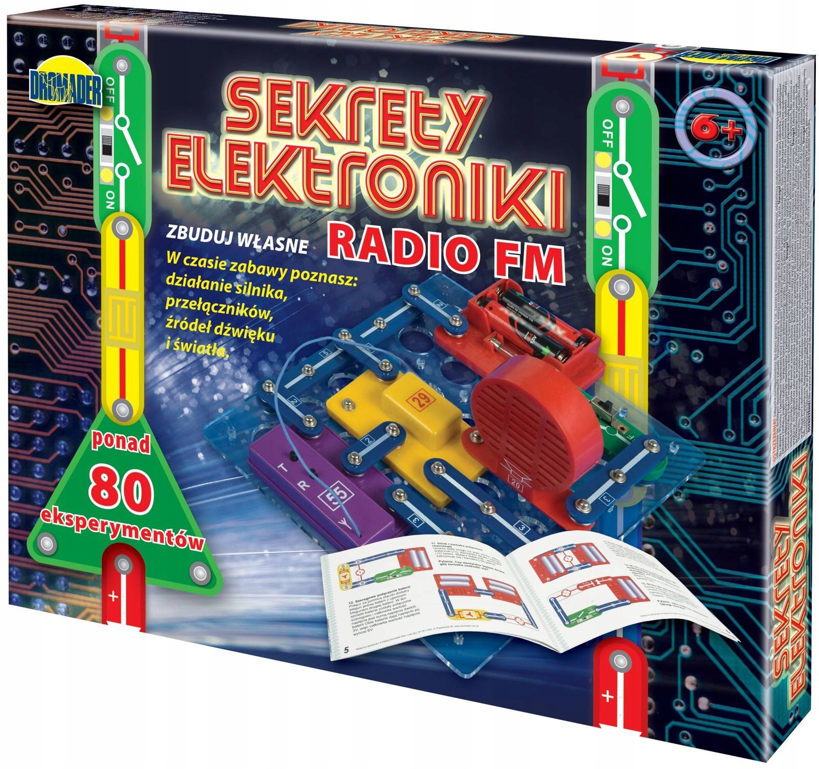 ZESTAW SEKRETY ELEKTRONIKI MINI PLUS -RADIO FM PREZENT Rodzaj mały elektronik