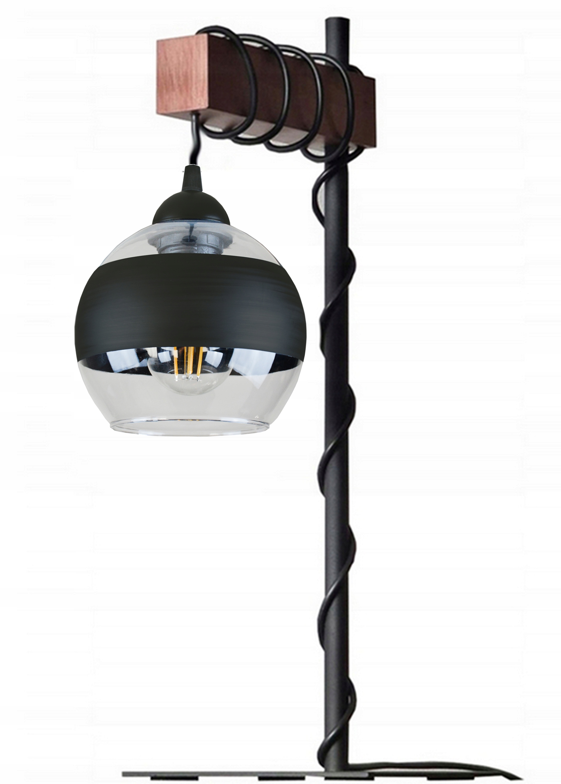 Noční Lampa Stolní 015-KLN Led Loft E27 Obývací Pokoj Ložnice Kancelář