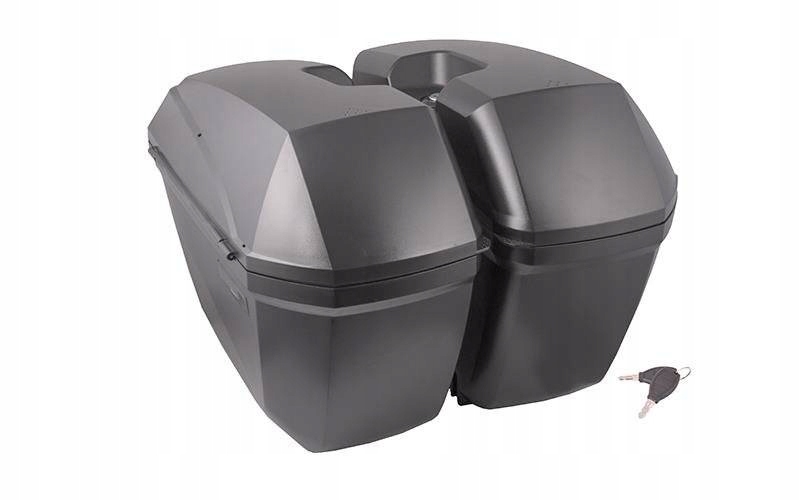 Kufry boční 2x23 l s odnímatelným černým rámem