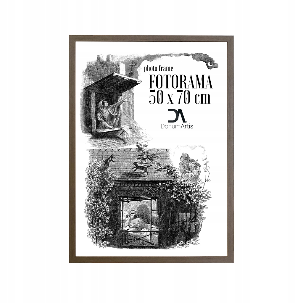 Fotorám Loft šedý ořech 50x70 foto-rámeček kus