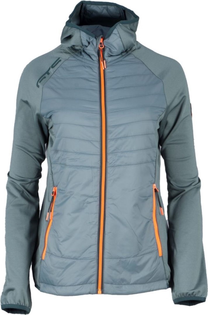 GTS404042L Padded Hoodie dámská hybridní bunda Khaki velikost L