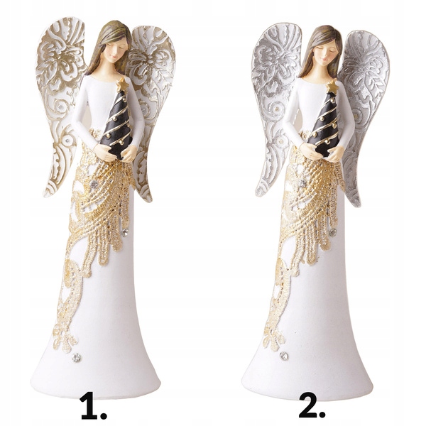 

Figurka ceramiczna kobieta anioł z choinką