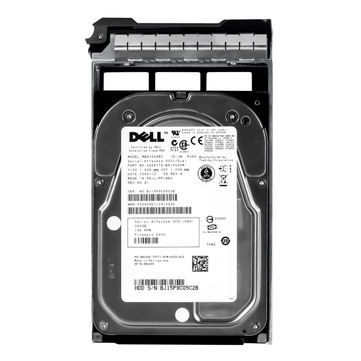 Dell 0N226K 300GB Sas 15K 16MB 3.5'' MBA3300RC