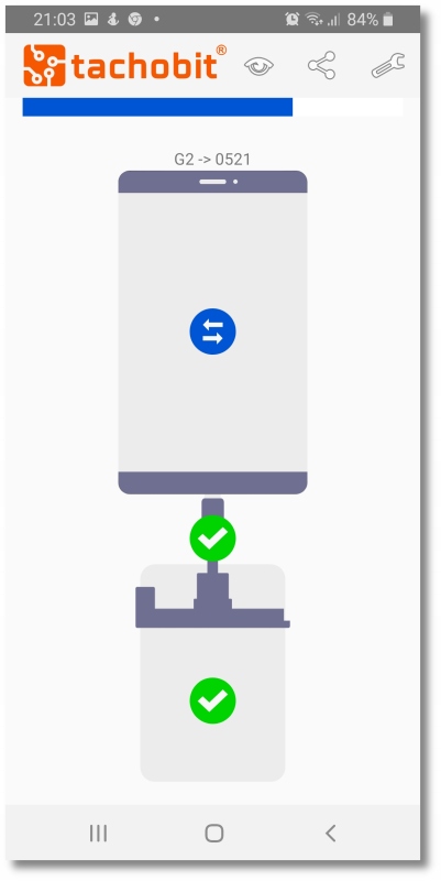 Czytnik kart do telefonu z aplikacją TachoBit Zasilanie USB