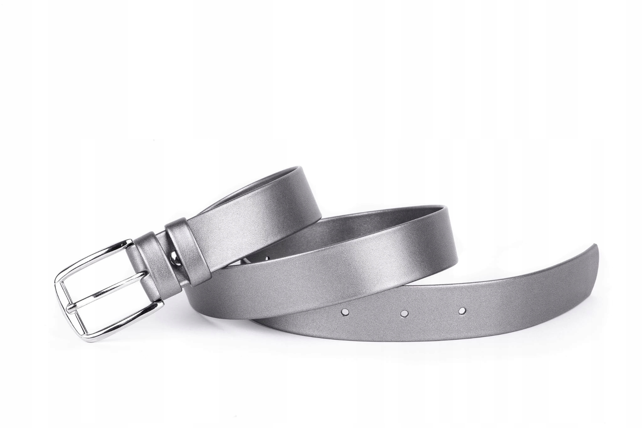 

Pasek damski klasyczny stare srebro mat 3 cm