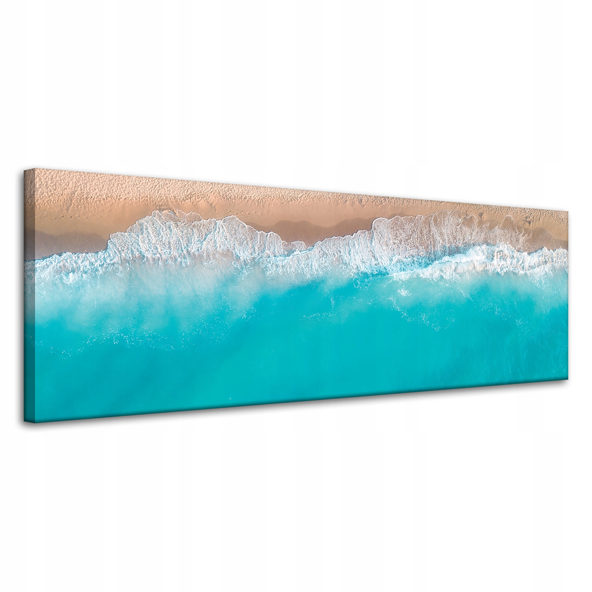 Obraz na plátně Voda Vlny Pláž Písek 120x40 cm Ideální jako dárek
