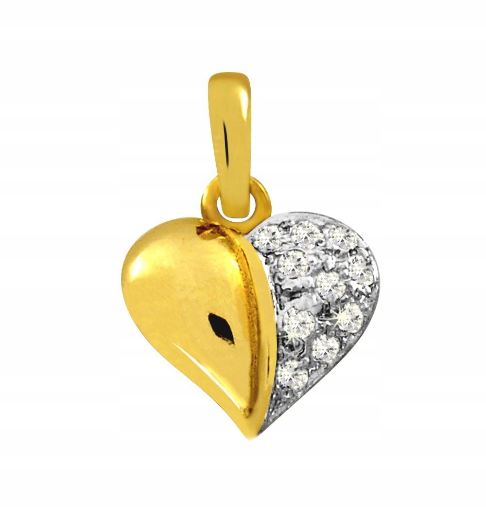 Unikátní Zlatý Přívěsek Ryzost 585 Srdce