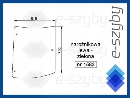 sklo Mf série 5400 rohové levé