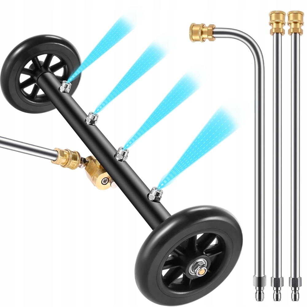 Vozík Na Mytí Podvozku Auta 1500-4000 Psi S Tryskami A Trubkami