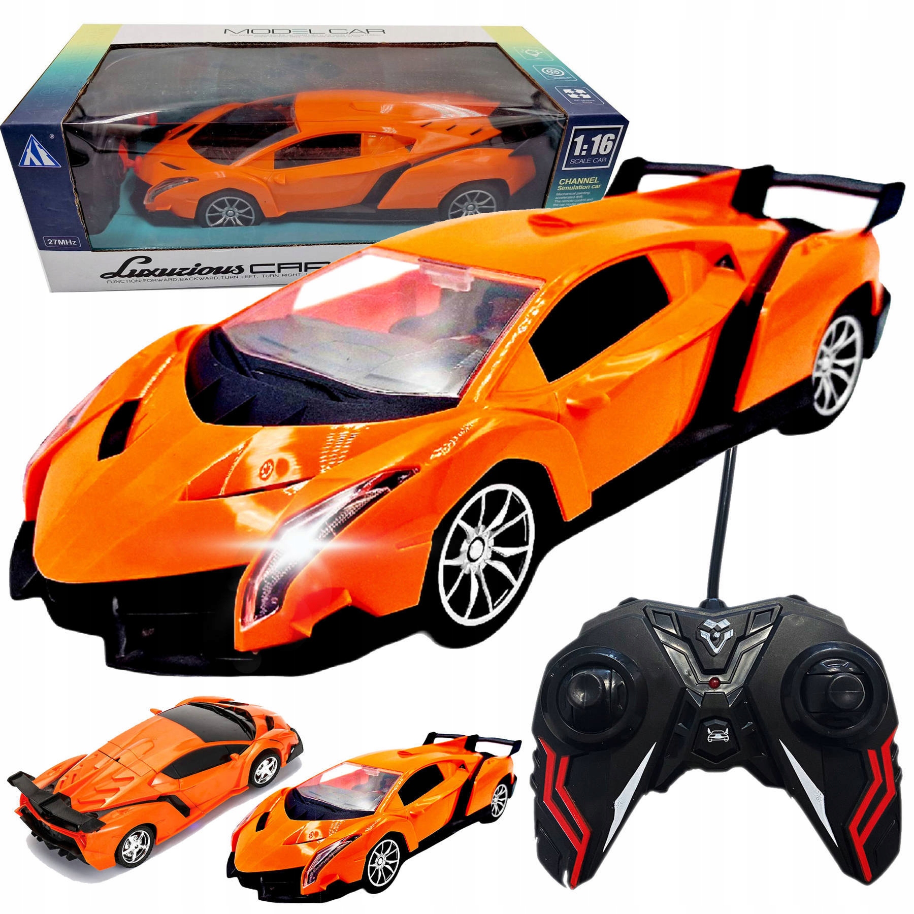 

Samochód Zdalnie Sterowany Sportowy Auto Rc Pilot