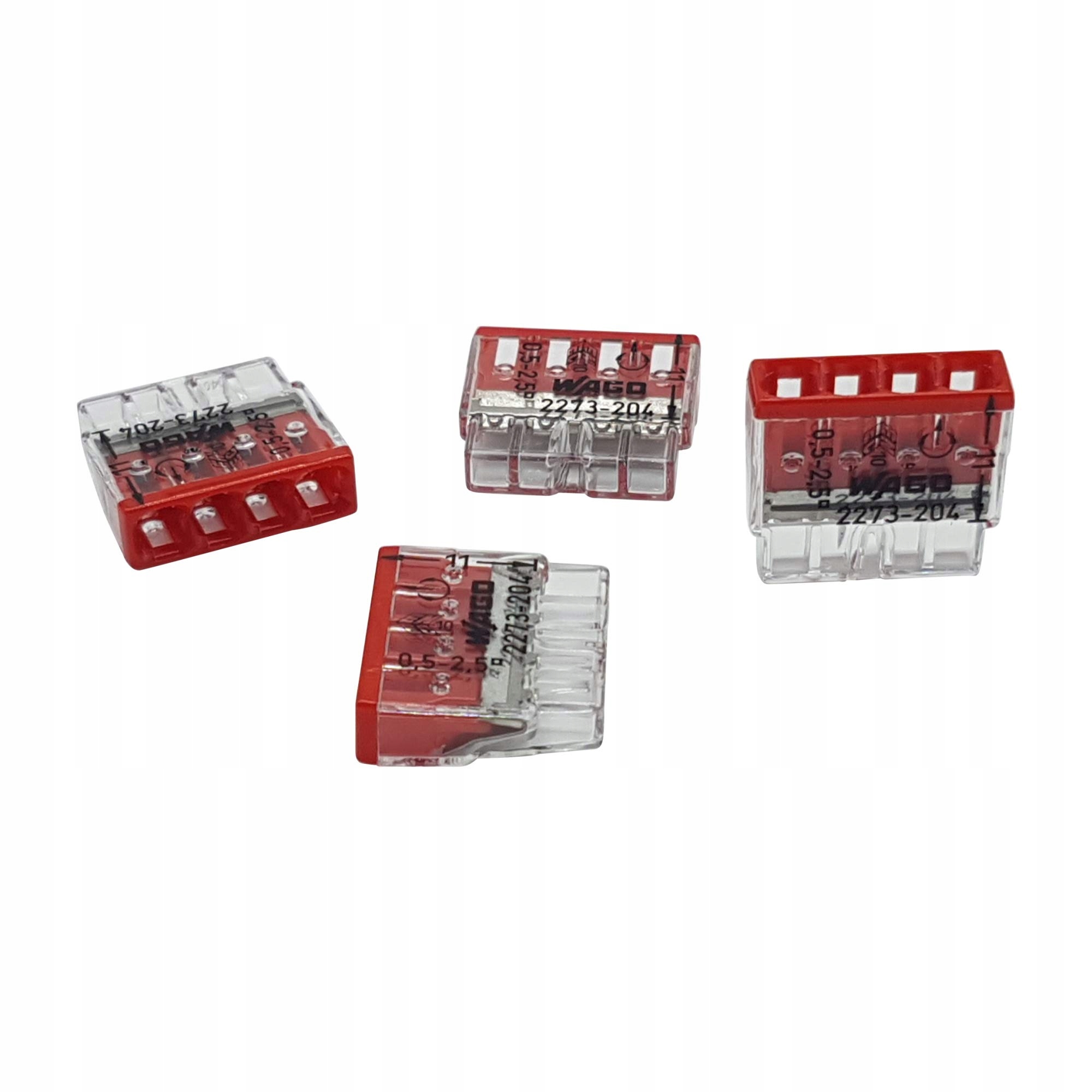 

Wago 2273-204 Szybkozłączka Drut 4x0,5-2,5mm² 4szt