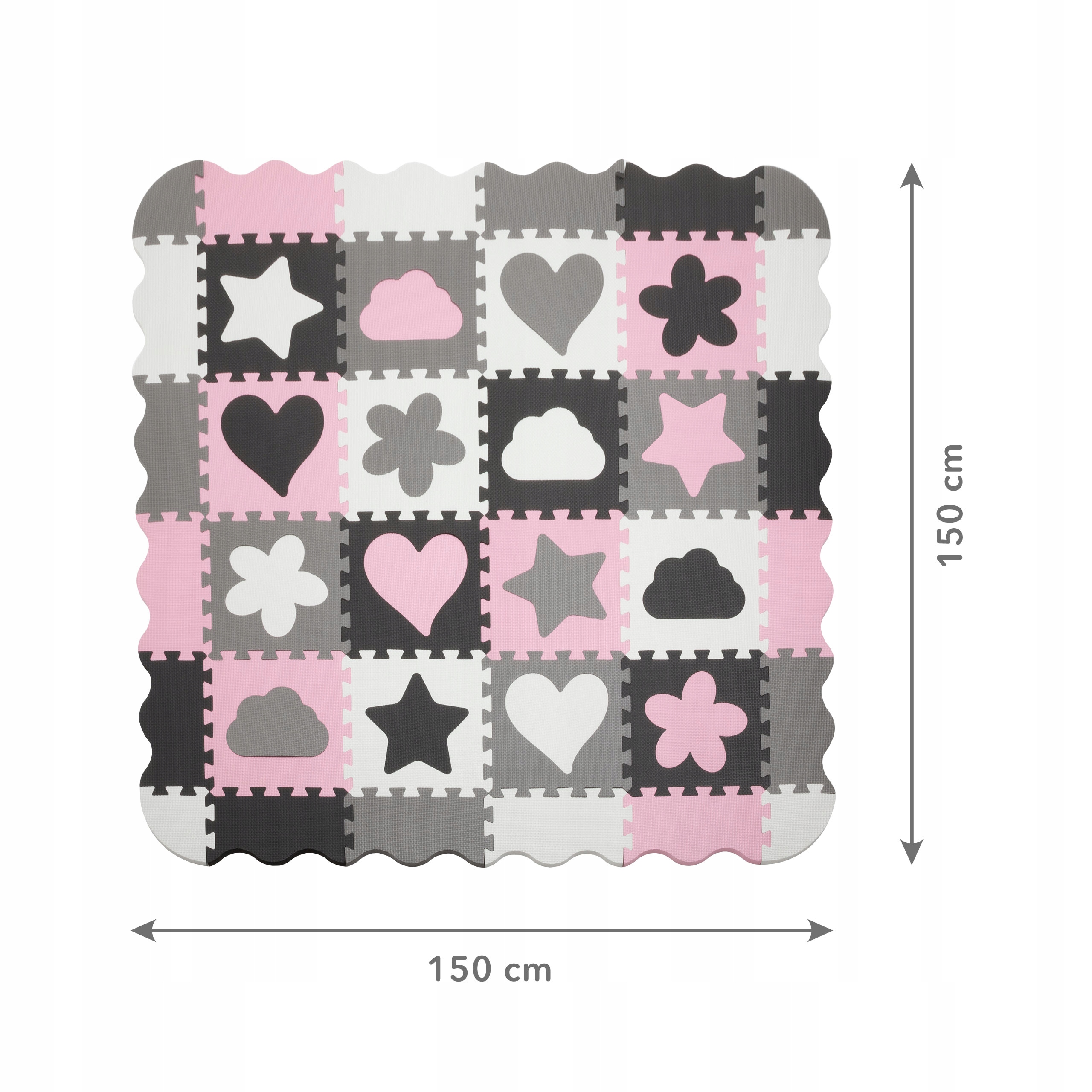 MATA PIANKOWA EDUKACYJNA PUZZLE PIANKOWE XXL KIDWELL HAPPY Materiał pianka