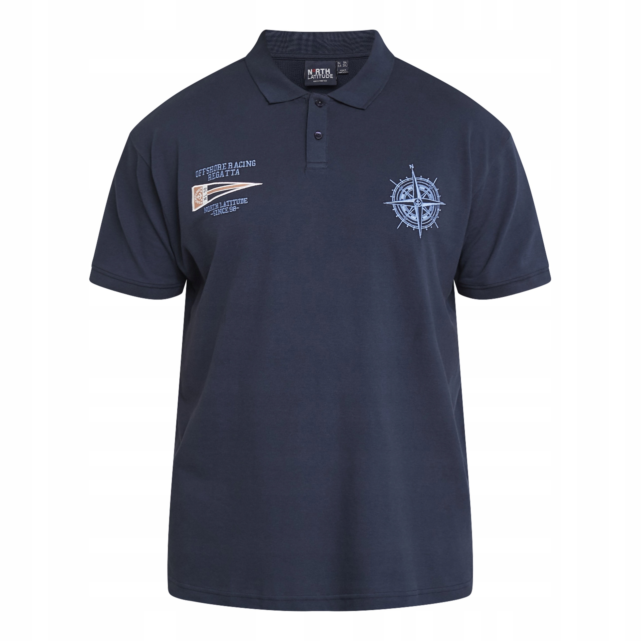 North Latitude Polokošile S Výšivkou, Velké Velikosti, Tmavě Modrá, 3XL