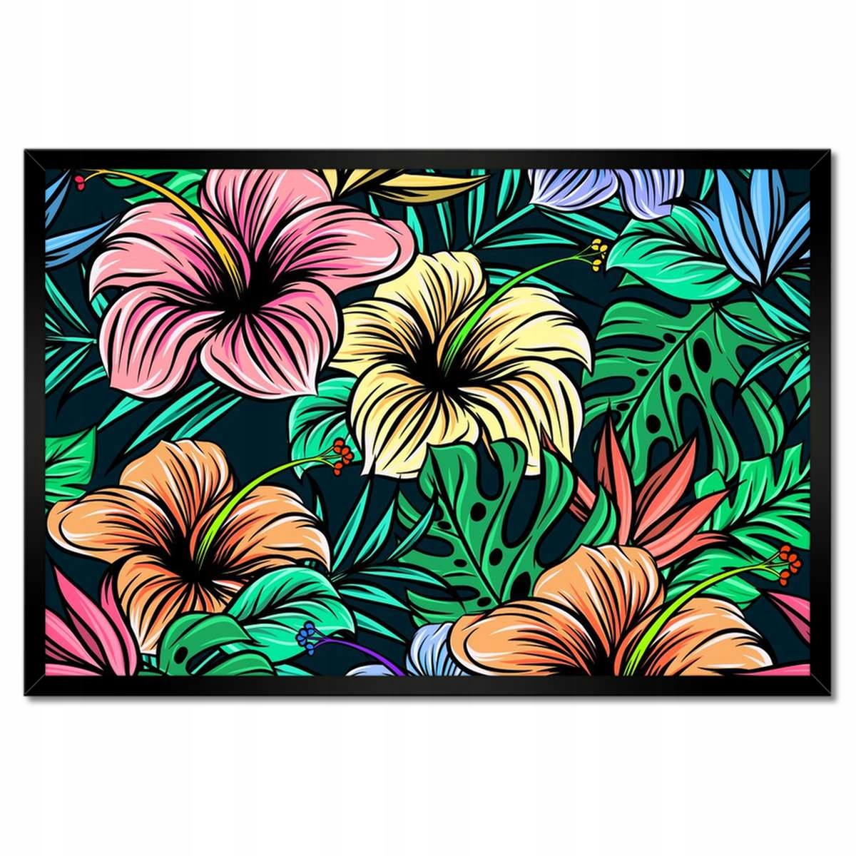 Plakáty v rámu 60x40 Monstera Zelený list