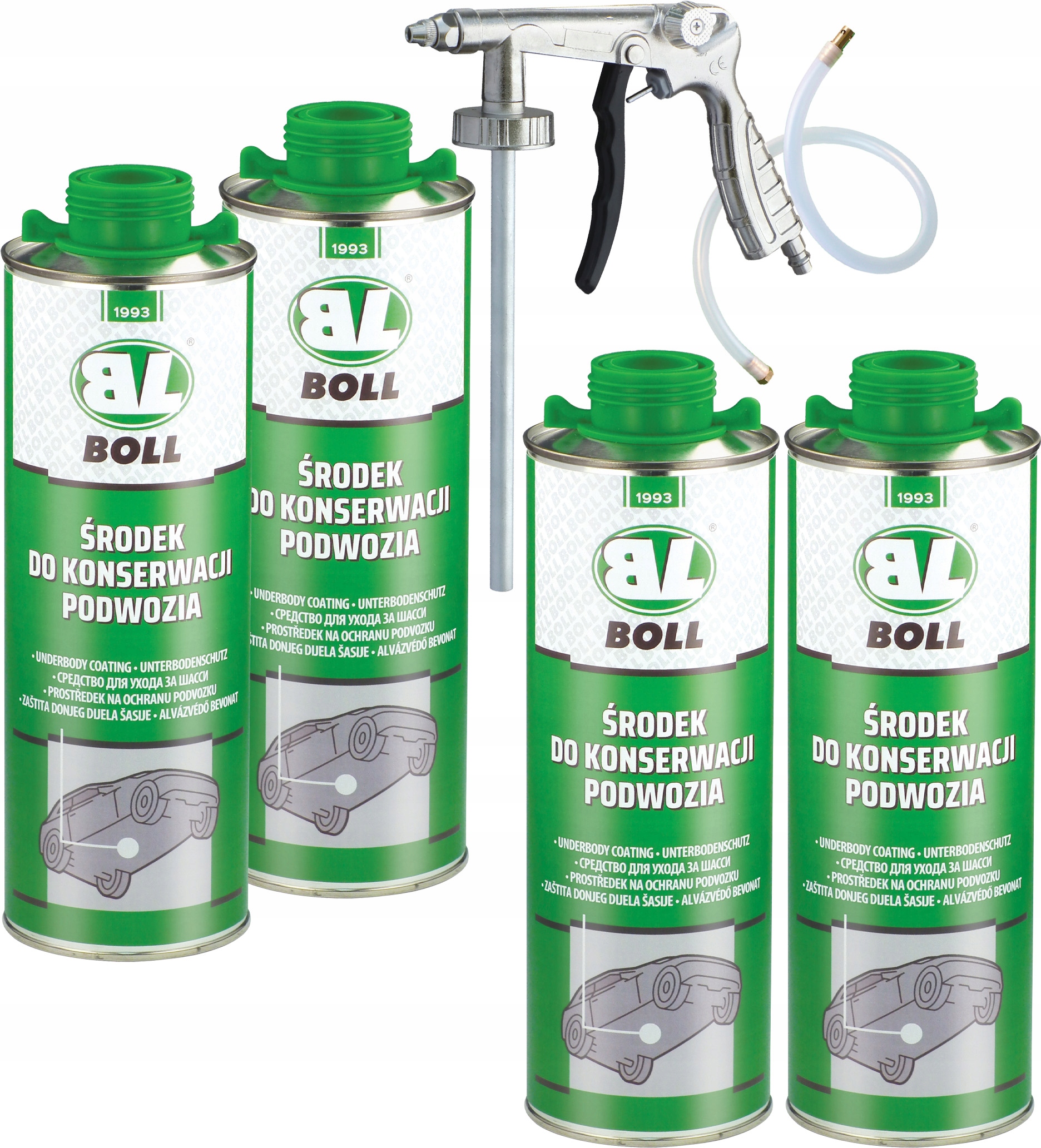 

Środek Do Konserwacji Podwozia 4x1L + Pistolet