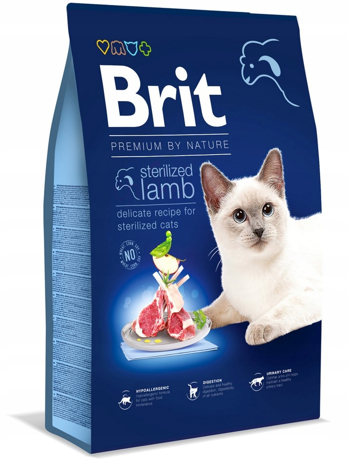 Brit Premium by Nature Cat Sterilized Lamb 8kg
