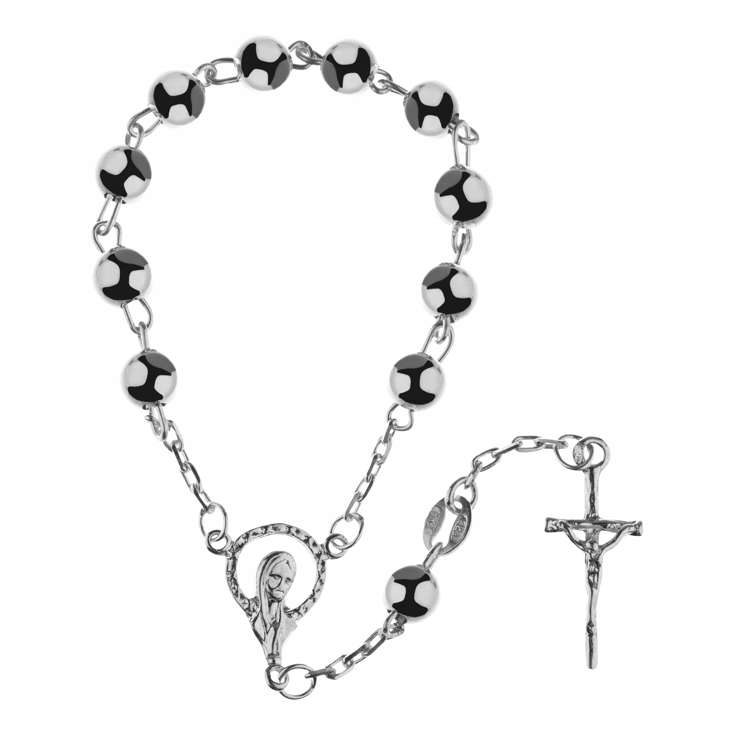 Růženec Stříbrný Desítka Růženec Stříbro Pr 925