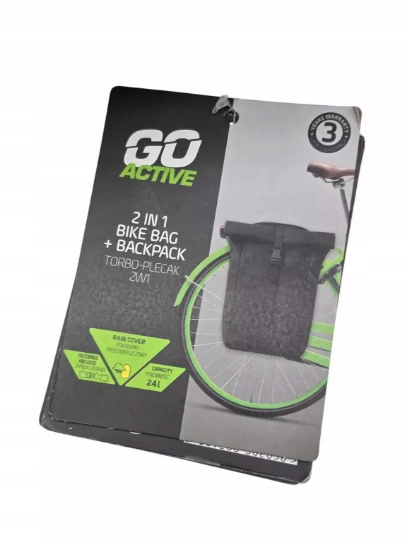 Goactive 2W1 Torba Rowerowa 24L torbo plecak 2 w 1