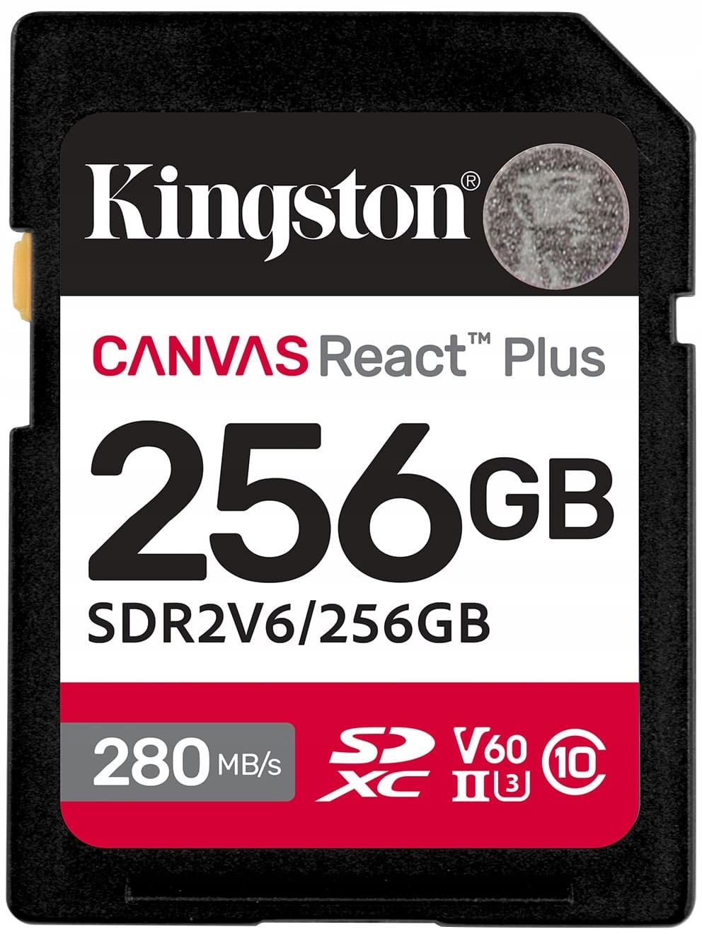 Karta pamięci Sd Kingston React Plus 256GB 280/100MB/s V60