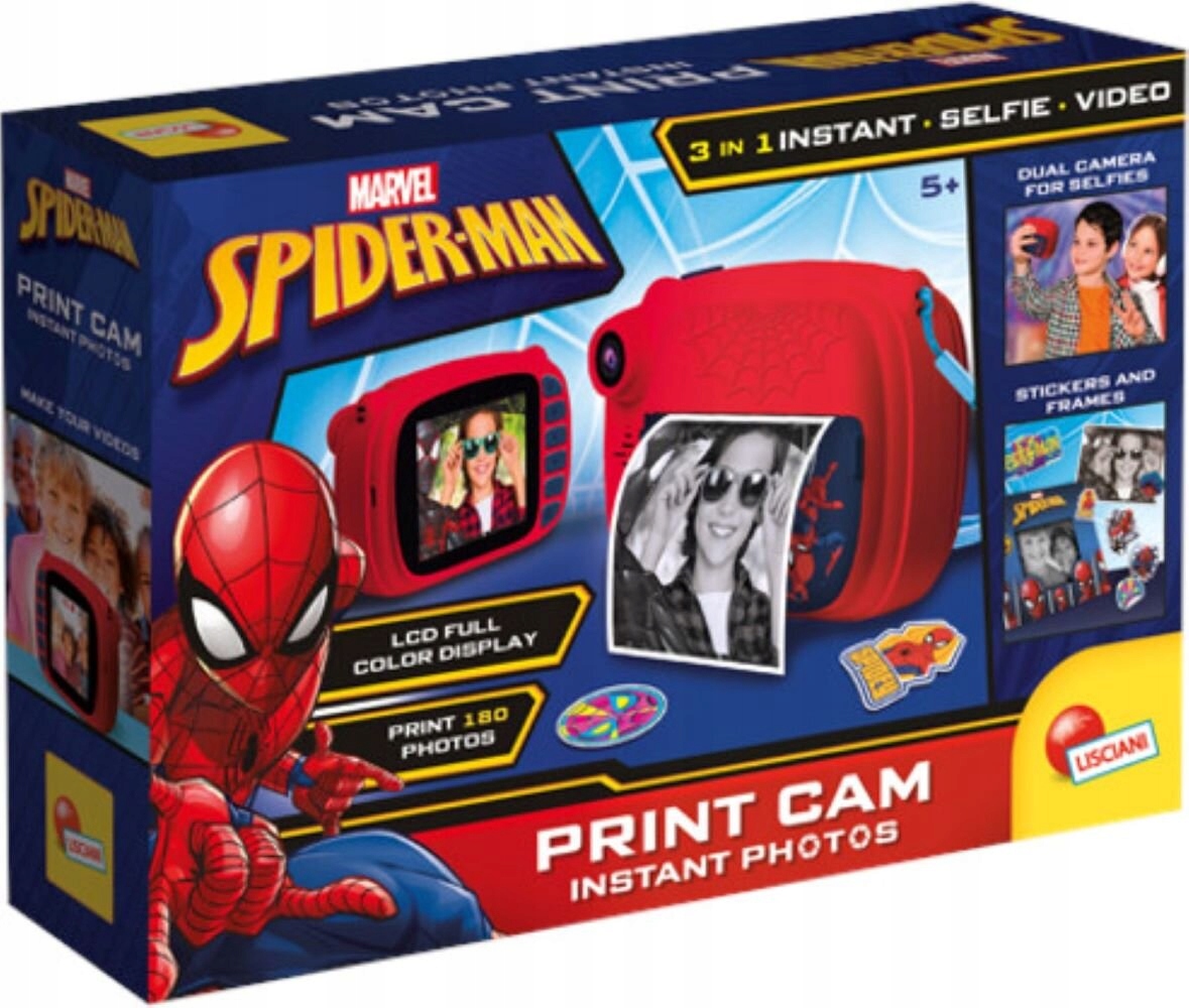 Aparat błyskawiczny dla dzieci Spider Man Liściani Print Cam E
