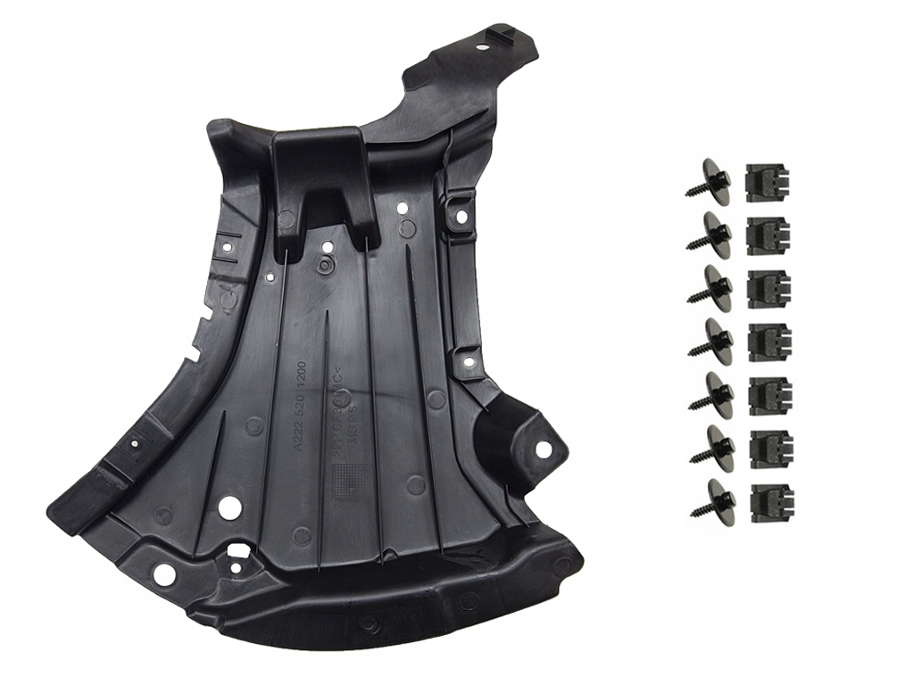 Kryt pod nárazník Mercedes S W222 4matic chladiče 2017-2020 Lift Pravý