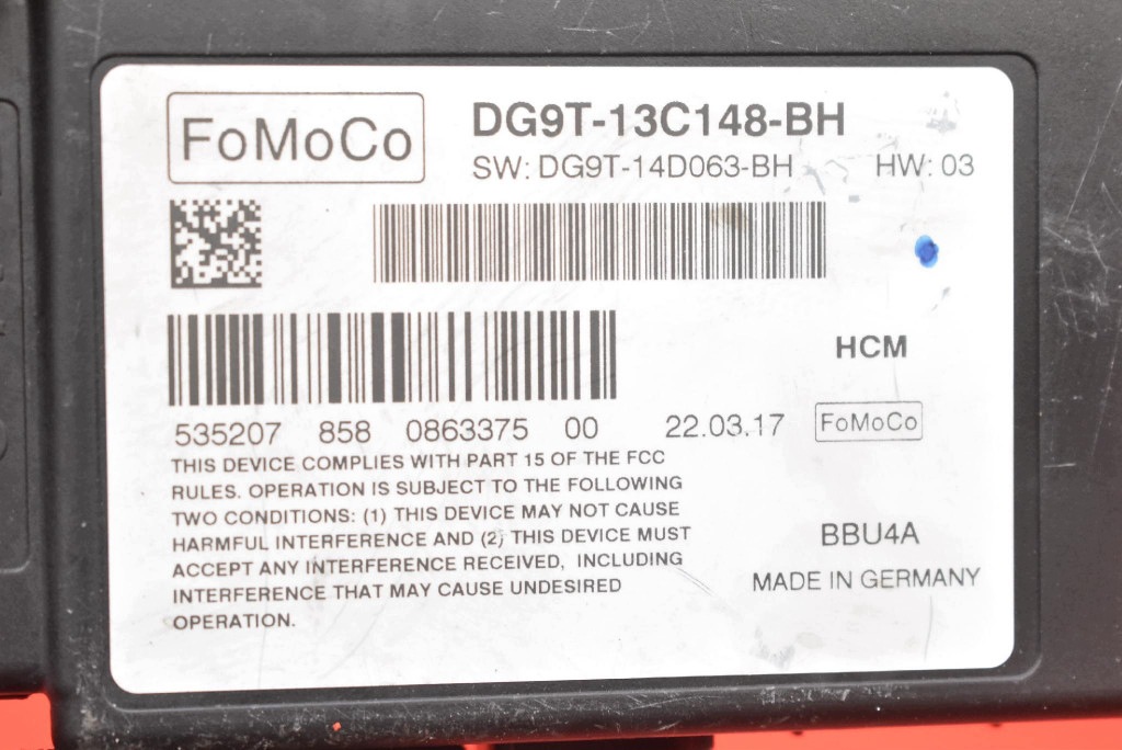 Centralina modulo luci DG9T-13C148-BH FORD MONDEO MK5 14-20