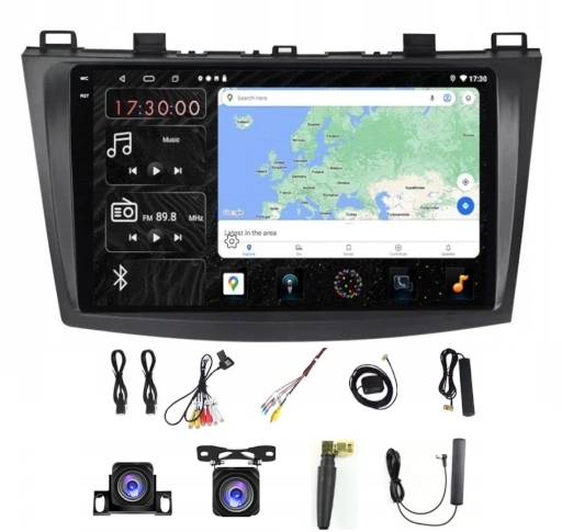 Rádio Navigácia Carplay Gps Android Bt Mazda 3 2010-2013 4GB 64GB Sim