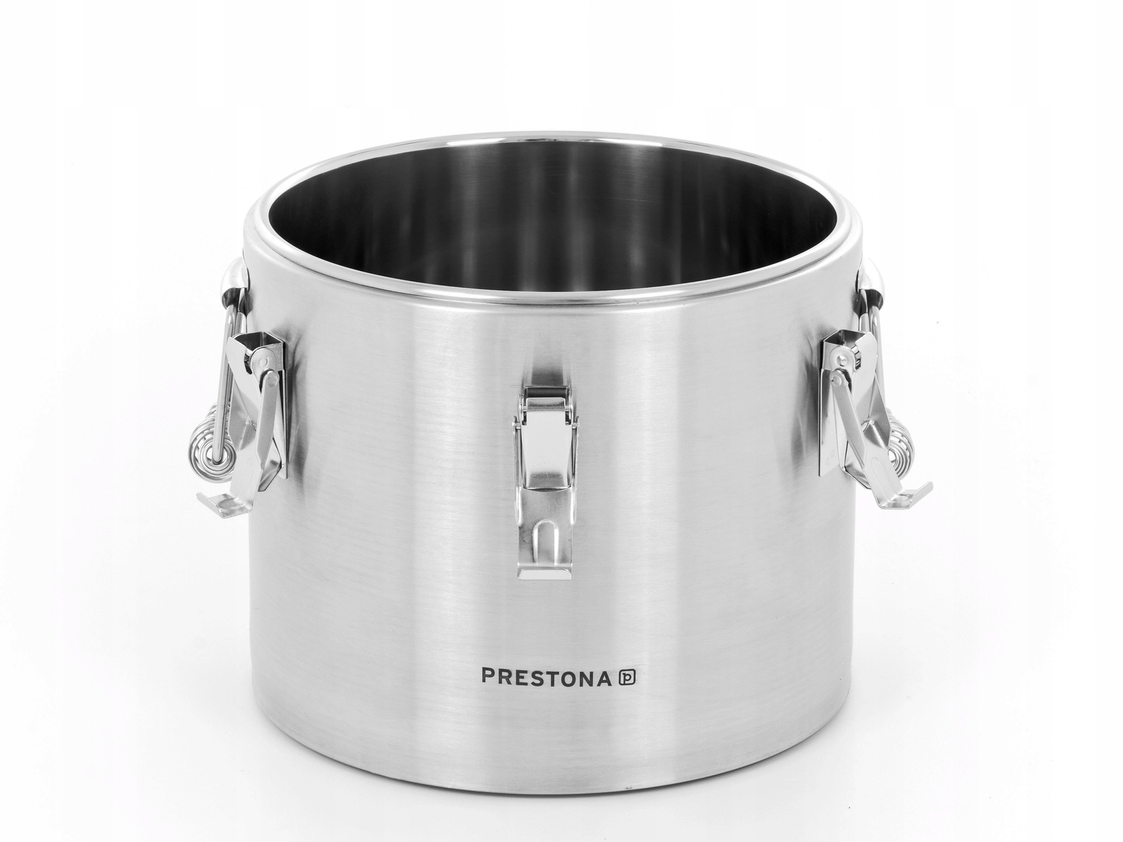 TERMOS CATERINGOWY 15 L DO TRANSPORTU ŻYWNOŚCI STAL NIERDZEWNA PRESTONA Kolor srebrny