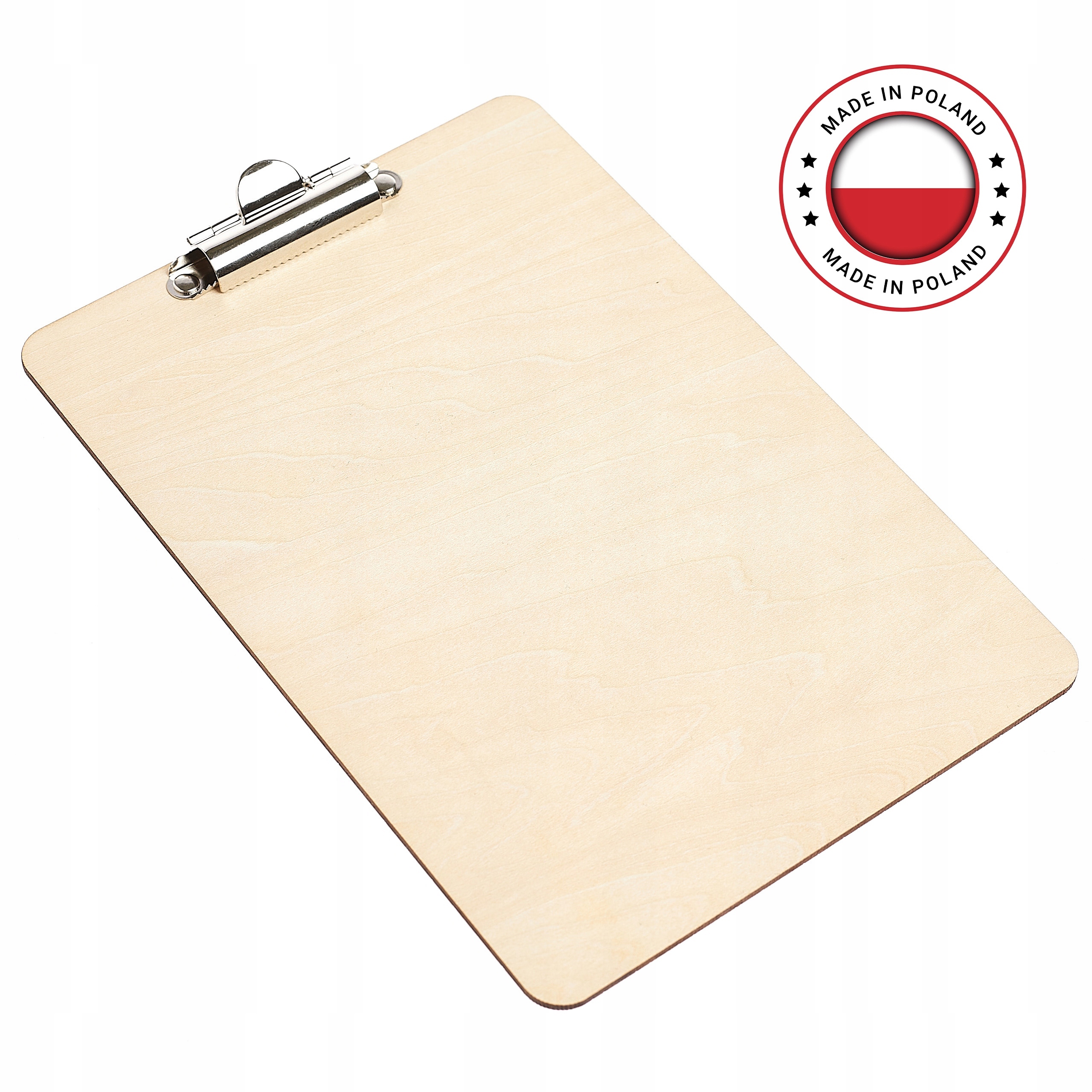 CLIPBOARD DREWNIANY A5 Z KLIPSEM GRAWER LOGO KLIP PODKŁADKA BEŻOWA Marka Techrebal