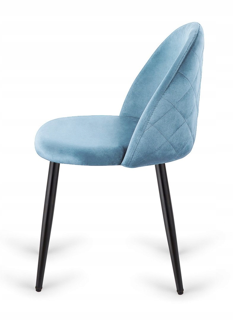 Čalouněná židle Gloria Light Blue Velvet Lugano