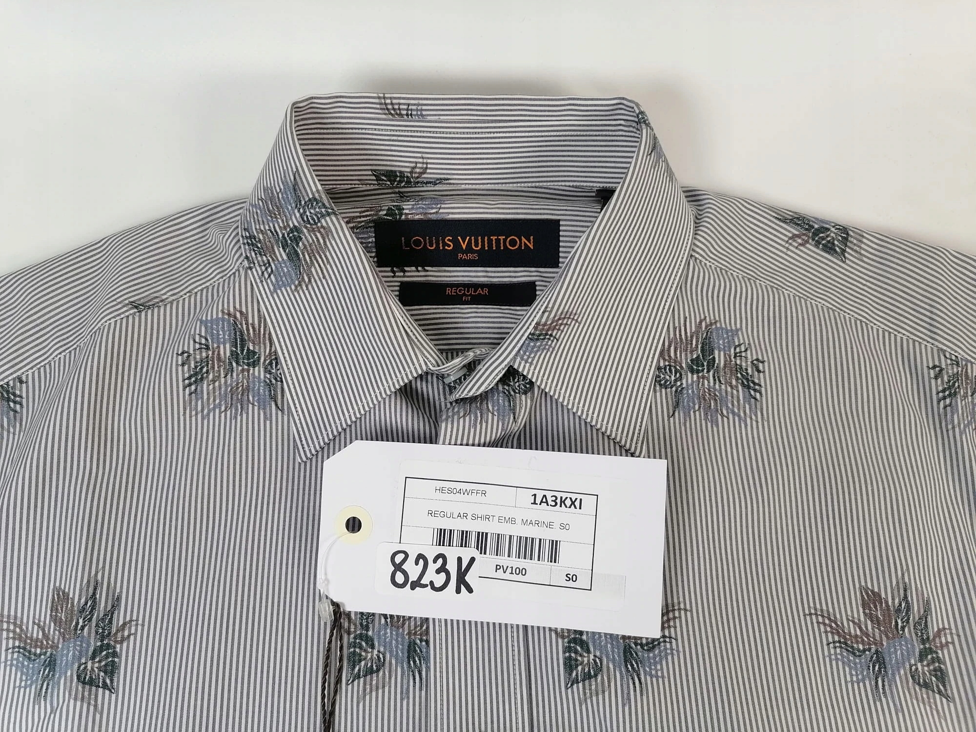 Koszula LV z motywem kwiatowym LOUIS VUITTON S Wzór dominujący logo