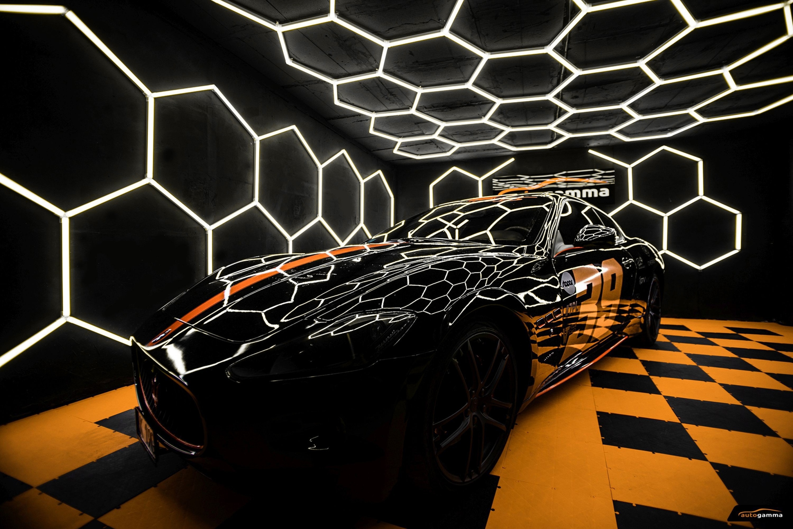 Lampa LED HEXAGON panel Oświetlenie Warsztat Garaż Dom 297x515cm 3500K Kolor biały