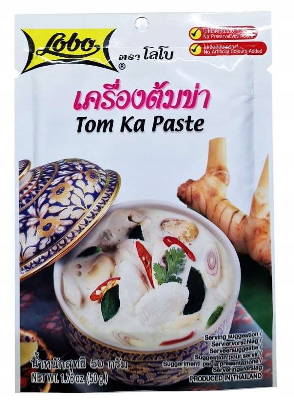 

Pasta Tom Ka Lobo Koncentrat Zupy Tom Kha 50 g