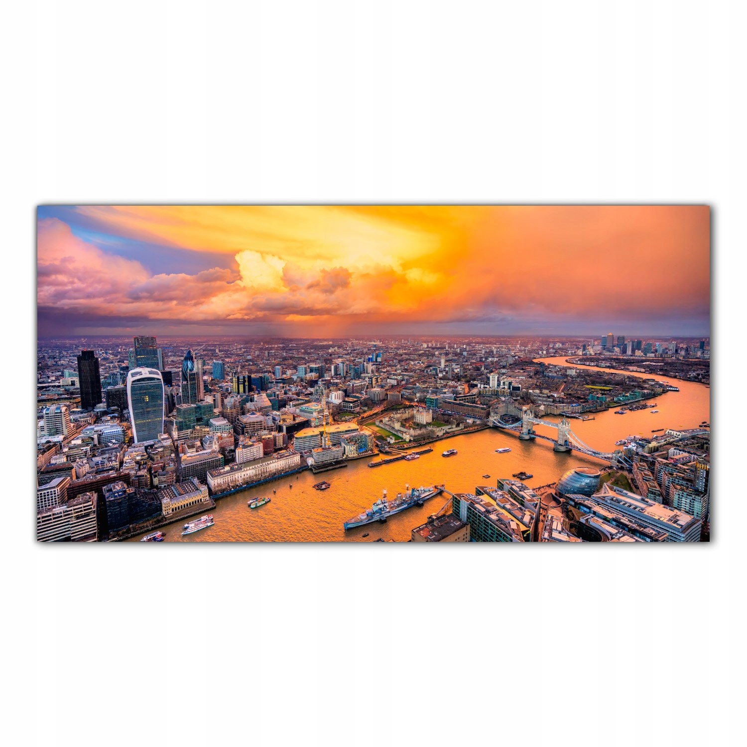 Věž západu slunce 140x70 Nástěnný panel do kuchyně