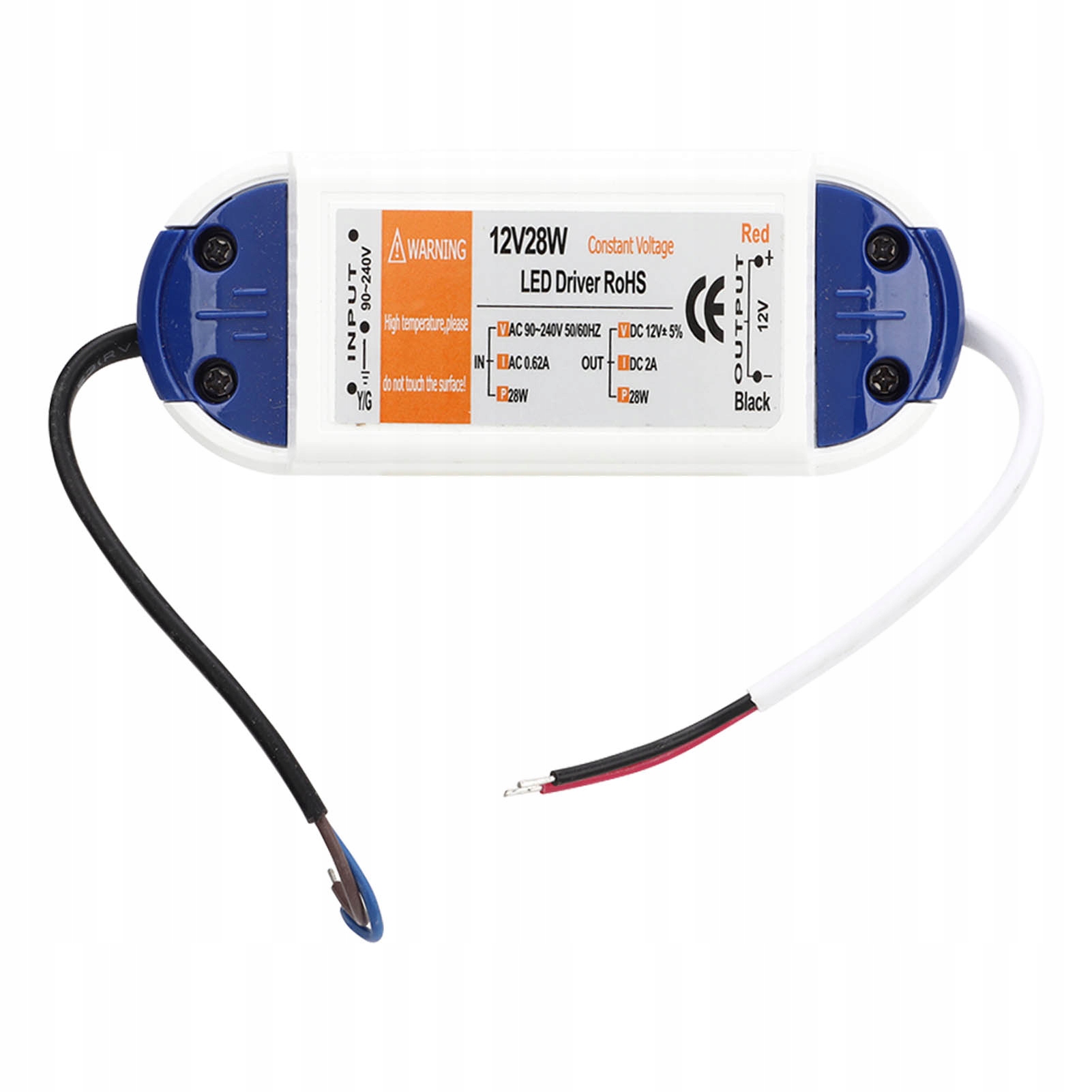 Zasilacz Led 0,62 A AC90-240 V do DC12 V