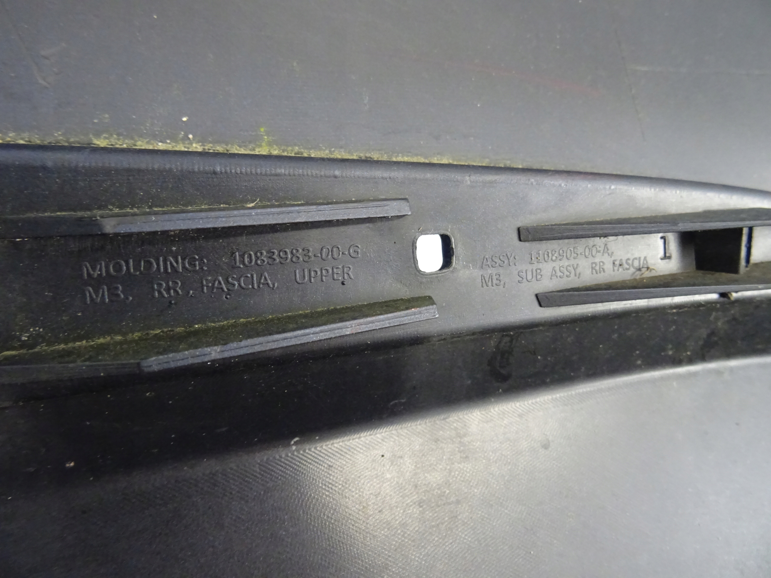 TESLA MODEL 3 bumper rear part rear | GetMotor