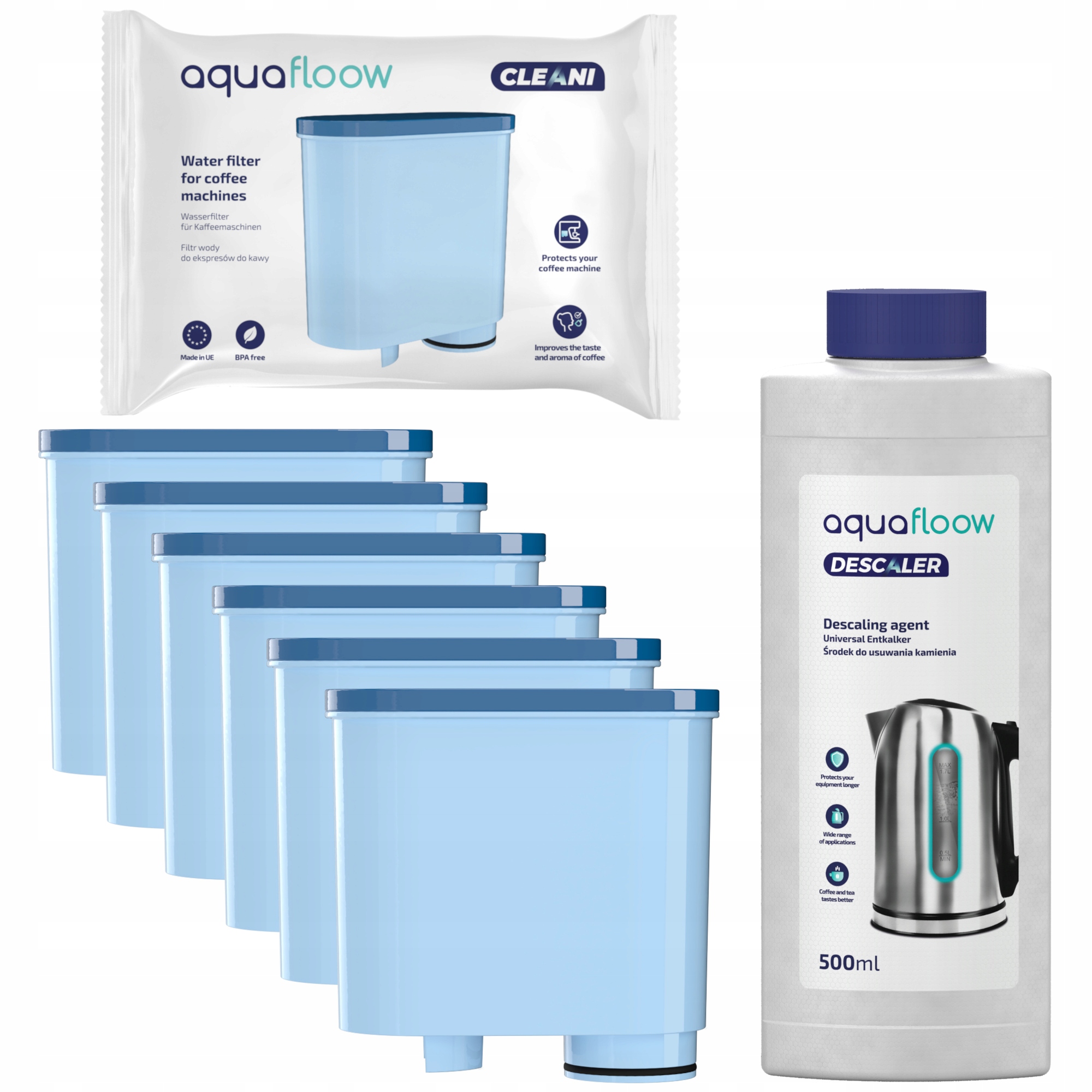 

6X Filtr Do Saeco Philips Odkamieniacz 500ml
