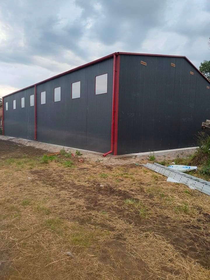 HALA ROLNICZA 12X10 DUŻA HALA bramy okucia Szerokość 12 m