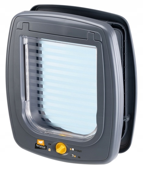 Dvířka Pro Kočky A Malého Psa Průchod Ve Dveřích S Klapkou, Šedá