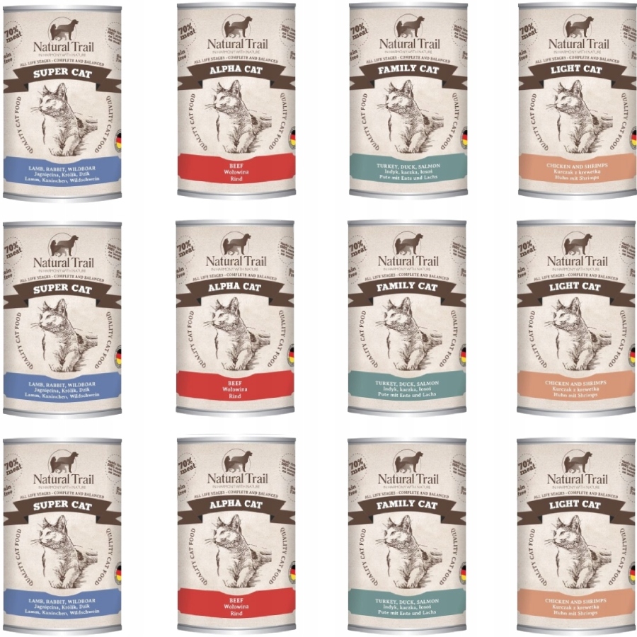 Natural Trail Mix Mokra Karma Dla Kota 12x 400g