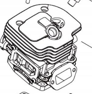 Cylinder Echo CS-7310SX/50RU P100-009400 Originál