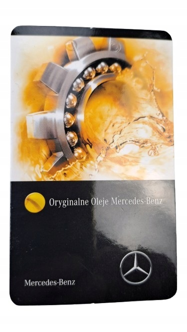 Etykieta Wymiany Oryginalnego Oleju Mercedes-benz