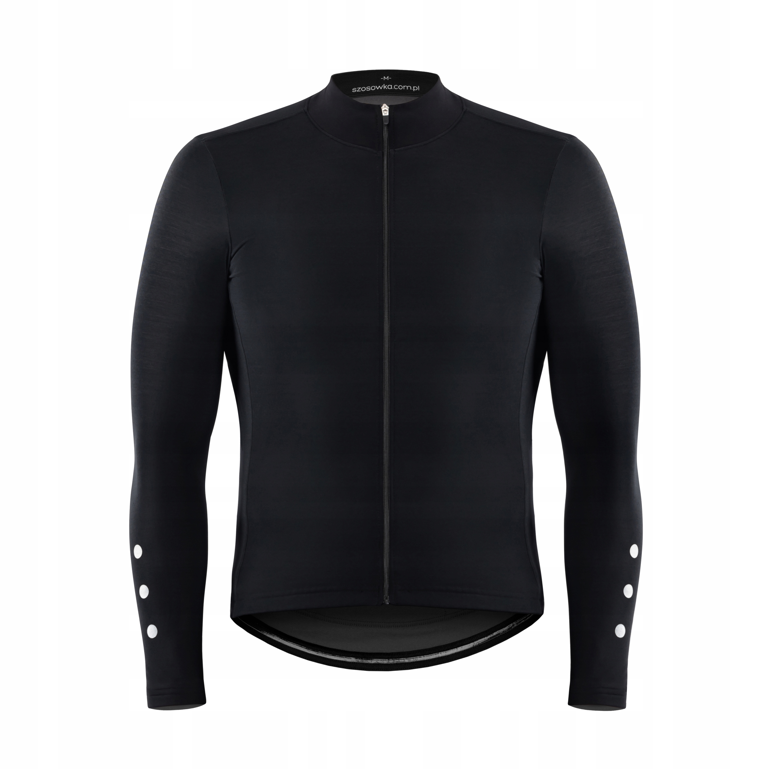 OCIEPLANA BLUZA KOLARSKA CZARNA XL, ODBLASKI, LOKOSPORT, SZOSOWKA.