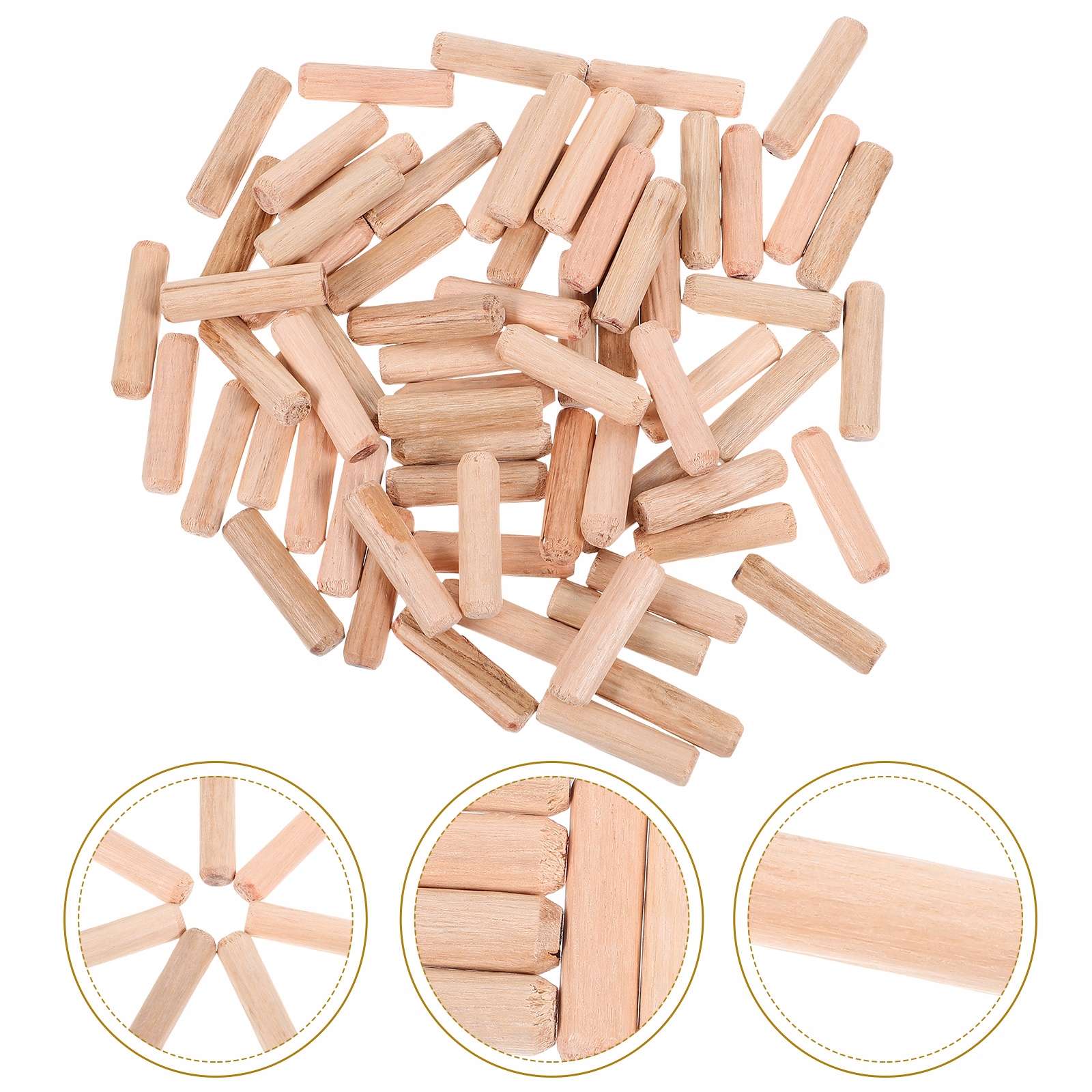 1 TORBA DREWNIANE KOŁKI DREWNIANE KABLOWANE Marka bez marki