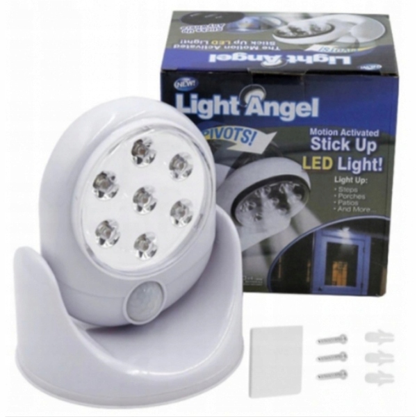 ЛАМПА LED С ДАТЧИКОМ ДВИЖЕНИЯ НА БАТАРЕЙКАХ 360°