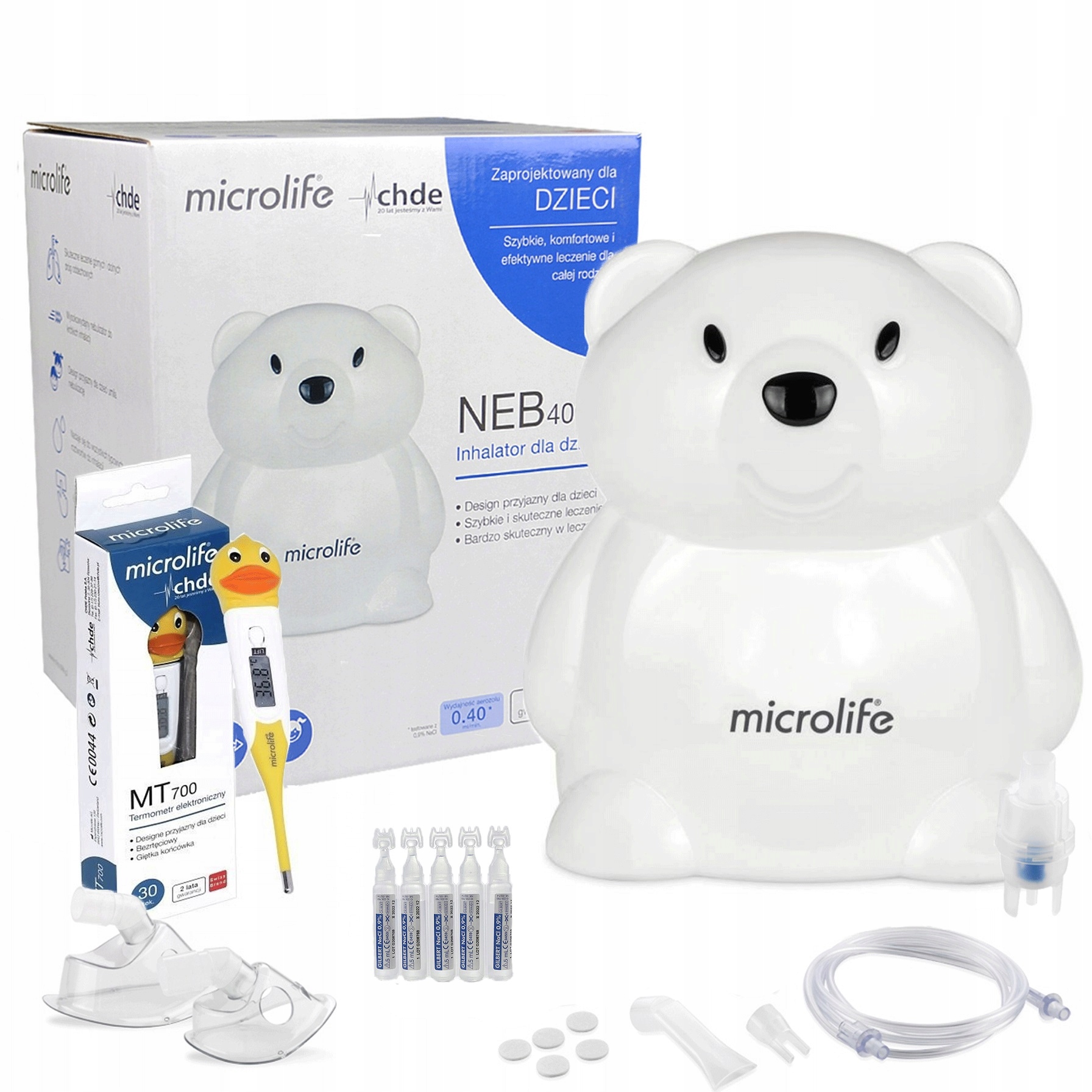 

Microlife Inhalator NEB400 Termometr MT700 Sól