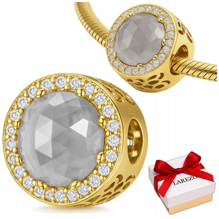 Přívěsek Bílý Kámen zlato stříbro 925