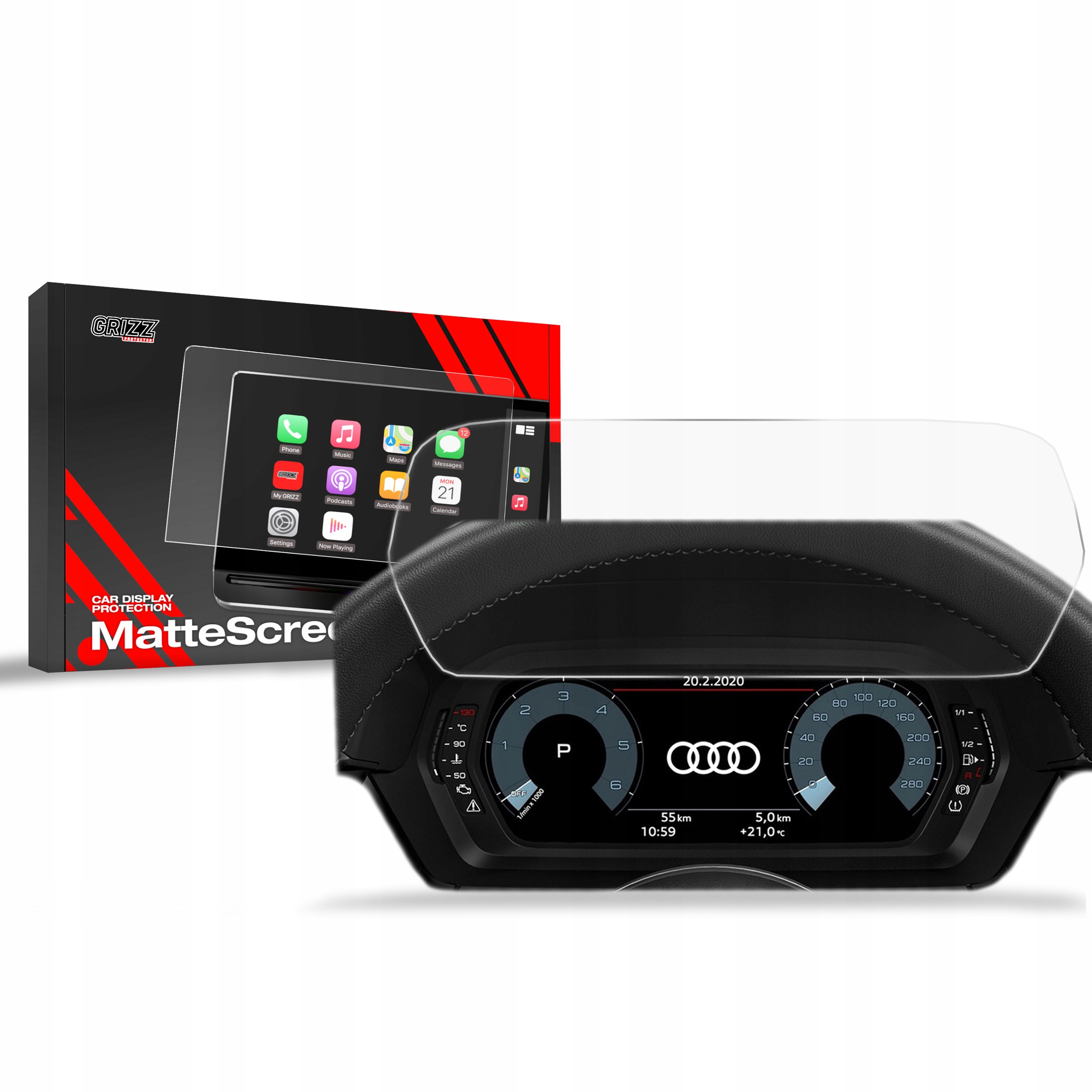 Folia Antyodciskowa do Audi A3 8Y Virtual Cockpit 10,25" (2020-2025)