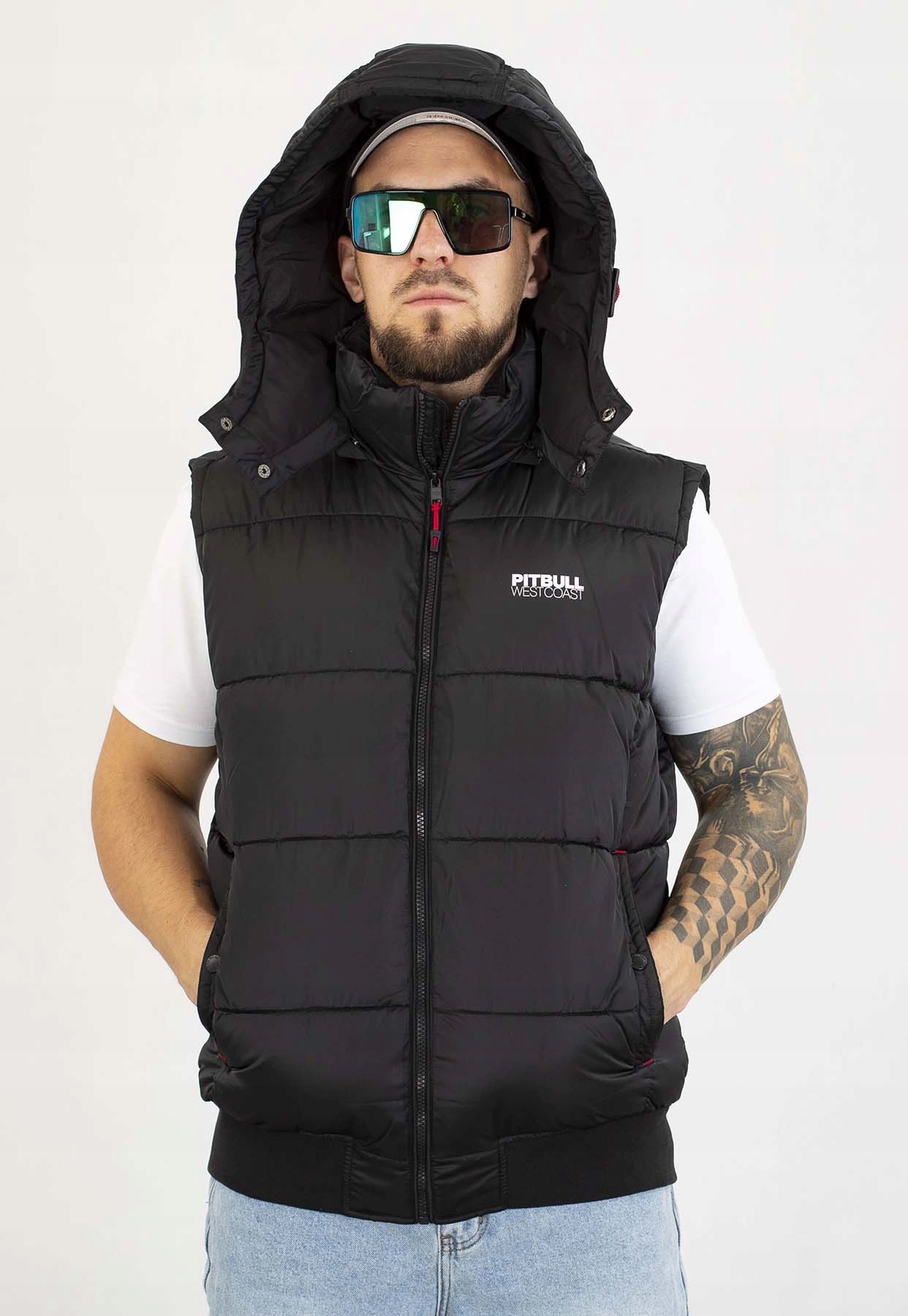 Bunda Bez Rukávů Pit Bull Vest Walpen černý